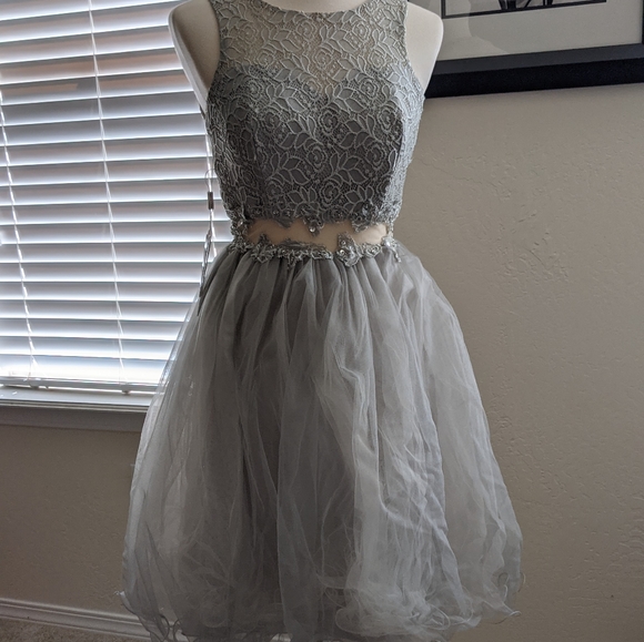 NWT JJ's House Beautiful Gray Dress - Picture 10 of 13